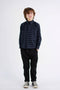 Hans Shirt, Black & Blue Stripes