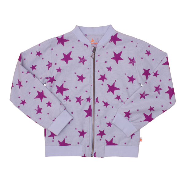 Bomber Jacket, Purple Stars