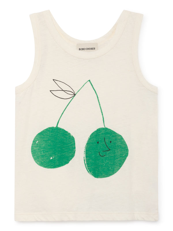 Cherry Linen Tank Top