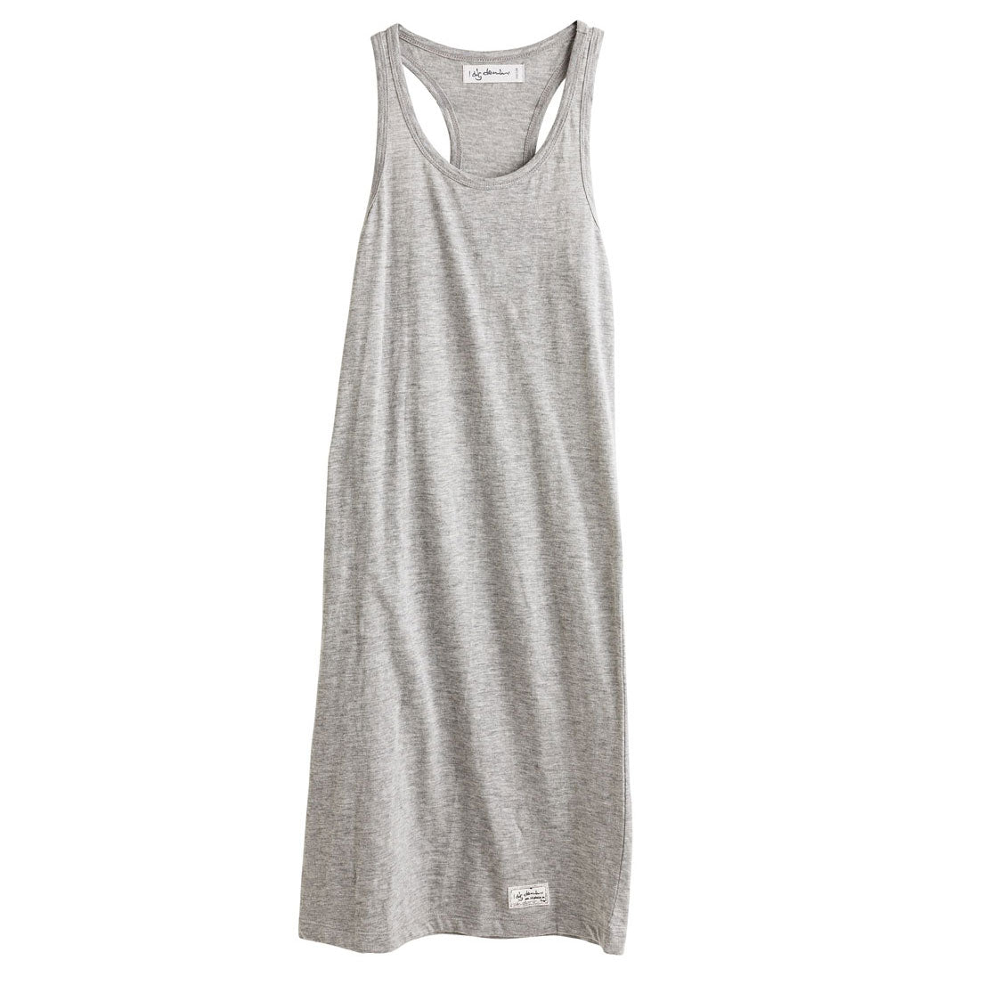 Boho Long Dress, Grey Melange