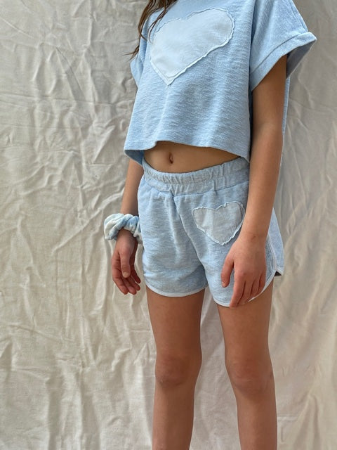 BLUE HEART SHORTS