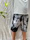 Shorts-TIE DYE BLACK