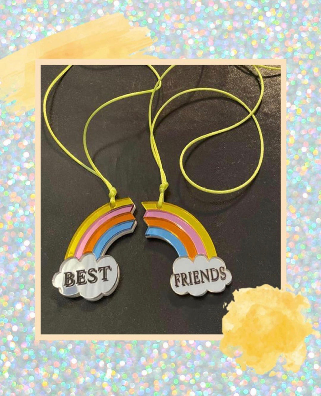 Plexiglass-Best Friend Necklaces