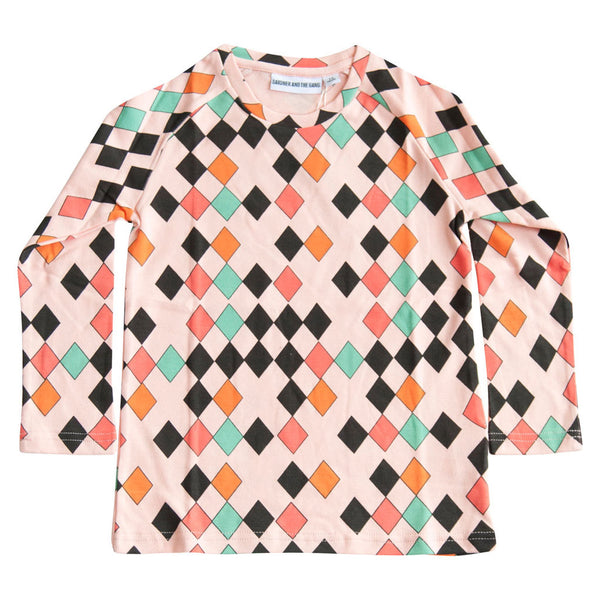 Long Sleeved T-shirt Harlequin, Pink