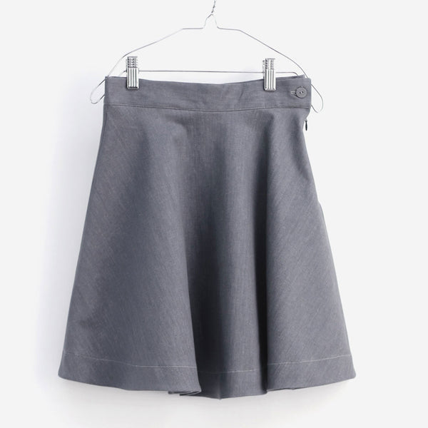 Carlota Skirt, Grey Denim