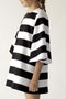 Lucena Dress Black & White Stripes