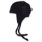 Knitted Patch Hat, Black