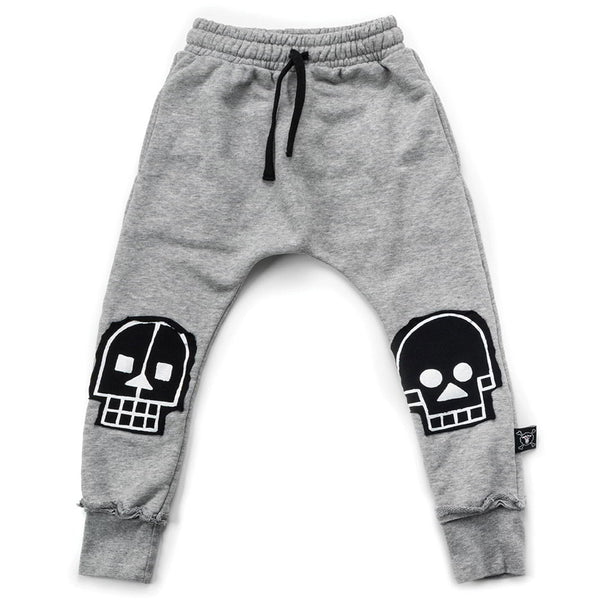 NUNUNU cross bone sweatpants black NUNUNU cross bone sweatpants black