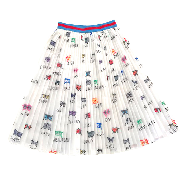 Spectacles Pleated Skirt
