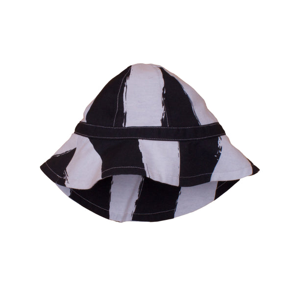 Baby Summer Hat, Black Stripes