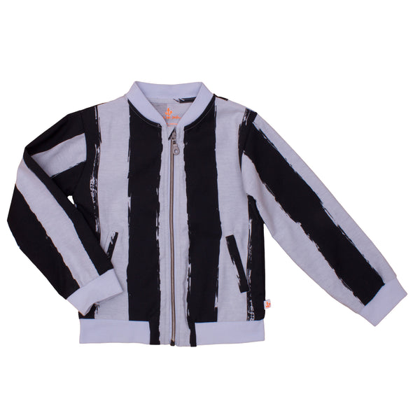 Bomber Jacket, Black Stripes