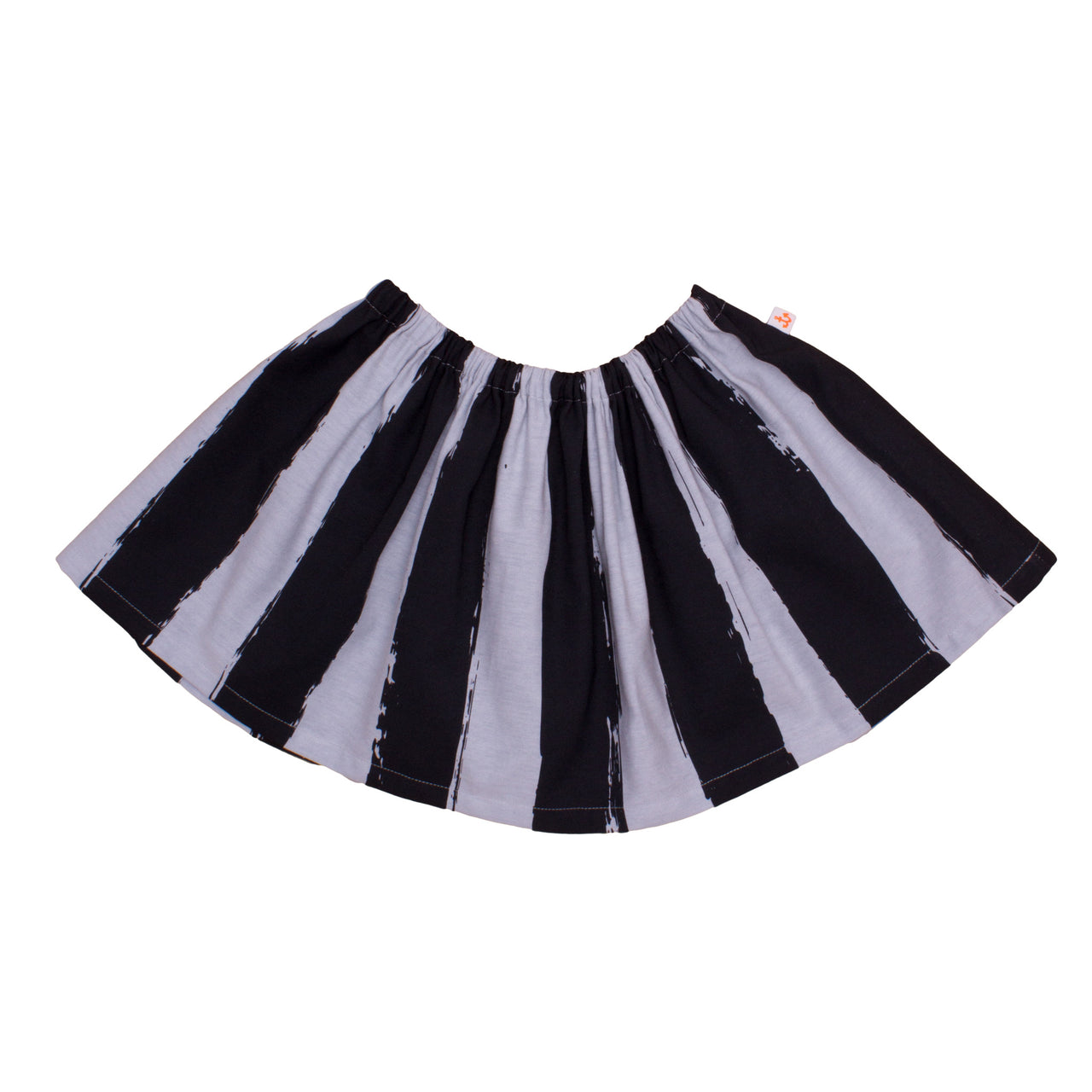 Roller Skirt, Black Stripes