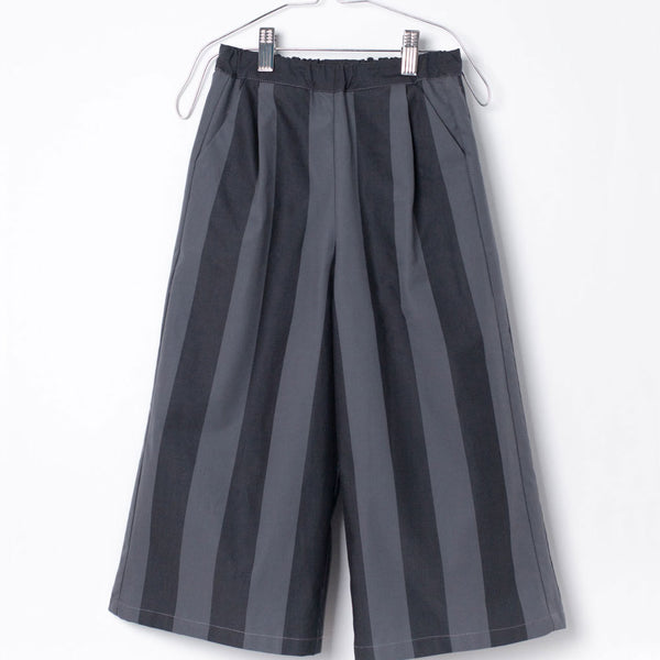Cala Pants, Black & Grey Stripes