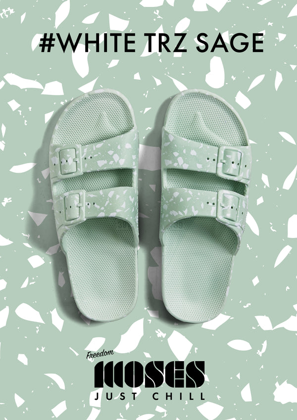 WHITE TERRAZZO SAGE slides