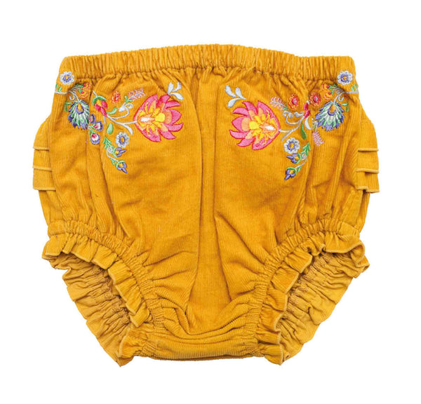 Tiny Dancer Corduroy Embroidered Bloomers