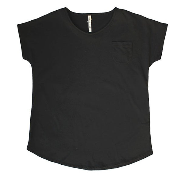 Oversized Tee Dress, Black