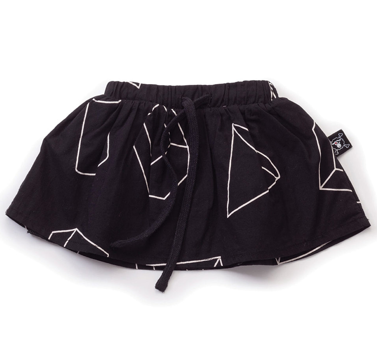 Geometric Skirt, Black