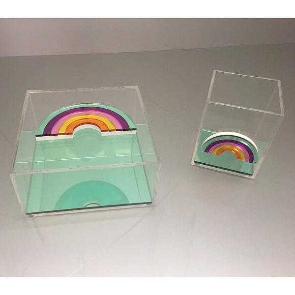 Clear Plexiglass Rainbow - Green