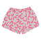 Short Shorts, Dove Grey, Neon Pink Modern Leopard